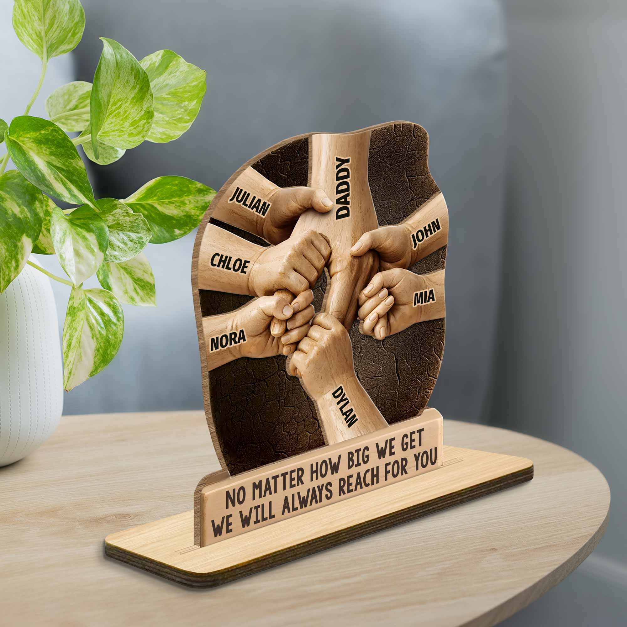 Personalized 2-Layer Wood Plaque Custom Gift for Dad Wood Plaque GradoCreations