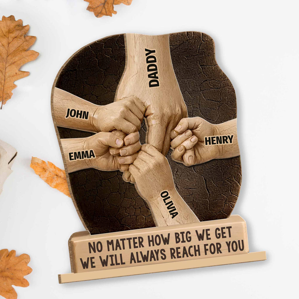 Personalized 2-Layer Wood Plaque Custom Gift for Dad Wood Plaque GradoCreations