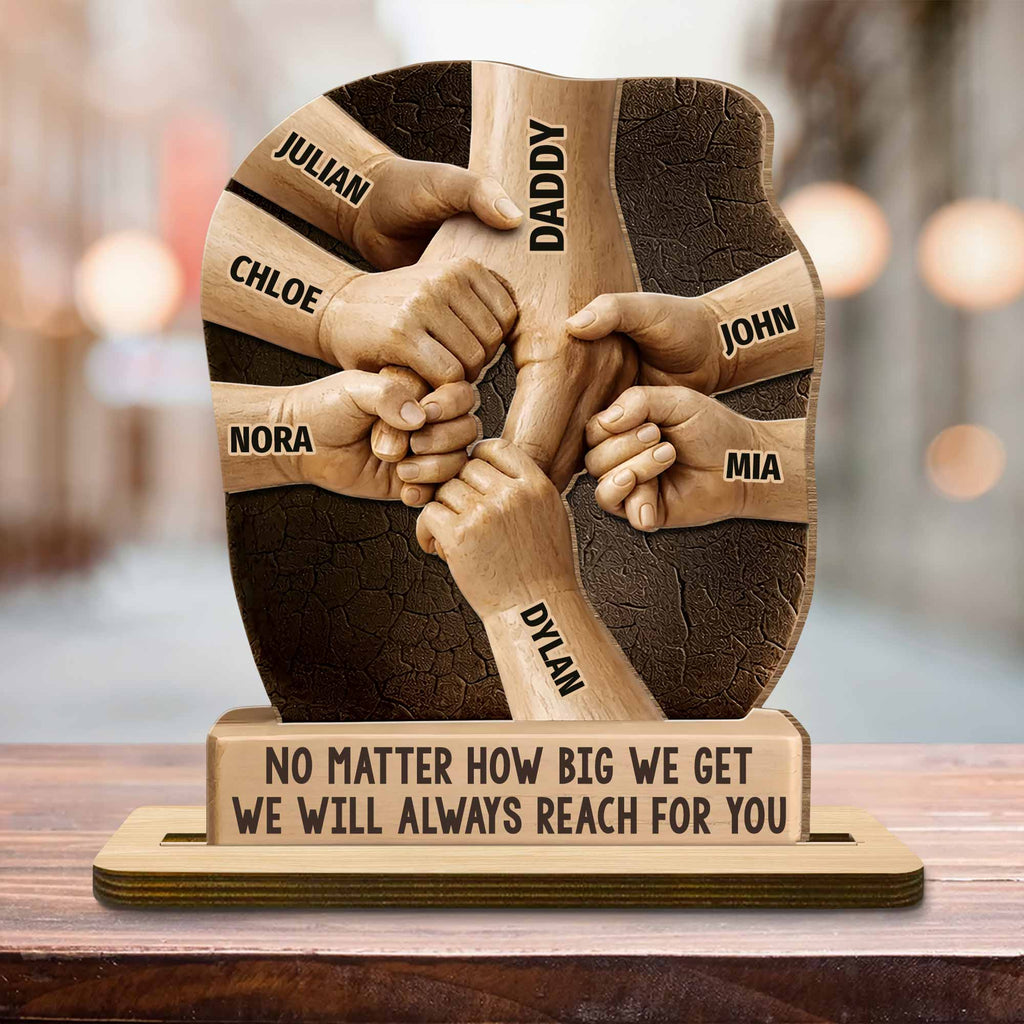 Personalized 2-Layer Wood Plaque Custom Gift for Dad Wood Plaque GradoCreations