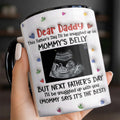 Personalized Accent Mug Custom Ultrasound Photo Gift for Dad Accent Mug GradoCreations