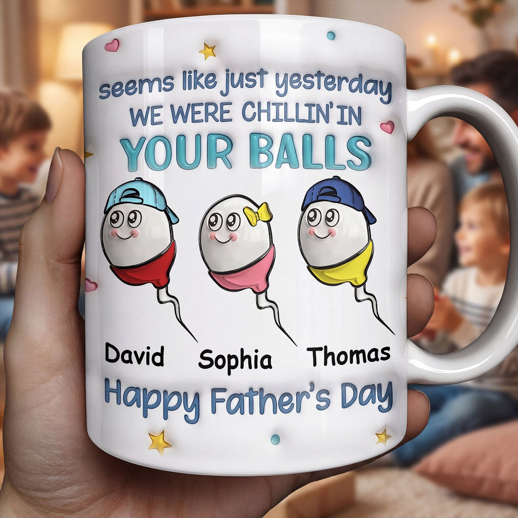 Personalized Funny Dad Coffee Mug Custom Gift for Father's Day Edge-to-edge Mug GradoCreations