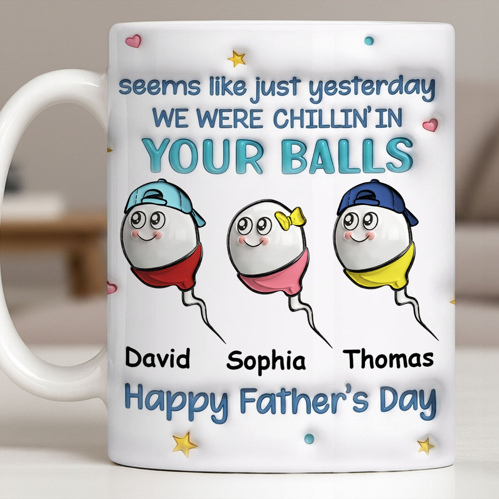 Personalized Funny Dad Coffee Mug Custom Gift for Father's Day Edge-to-edge Mug GradoCreations
