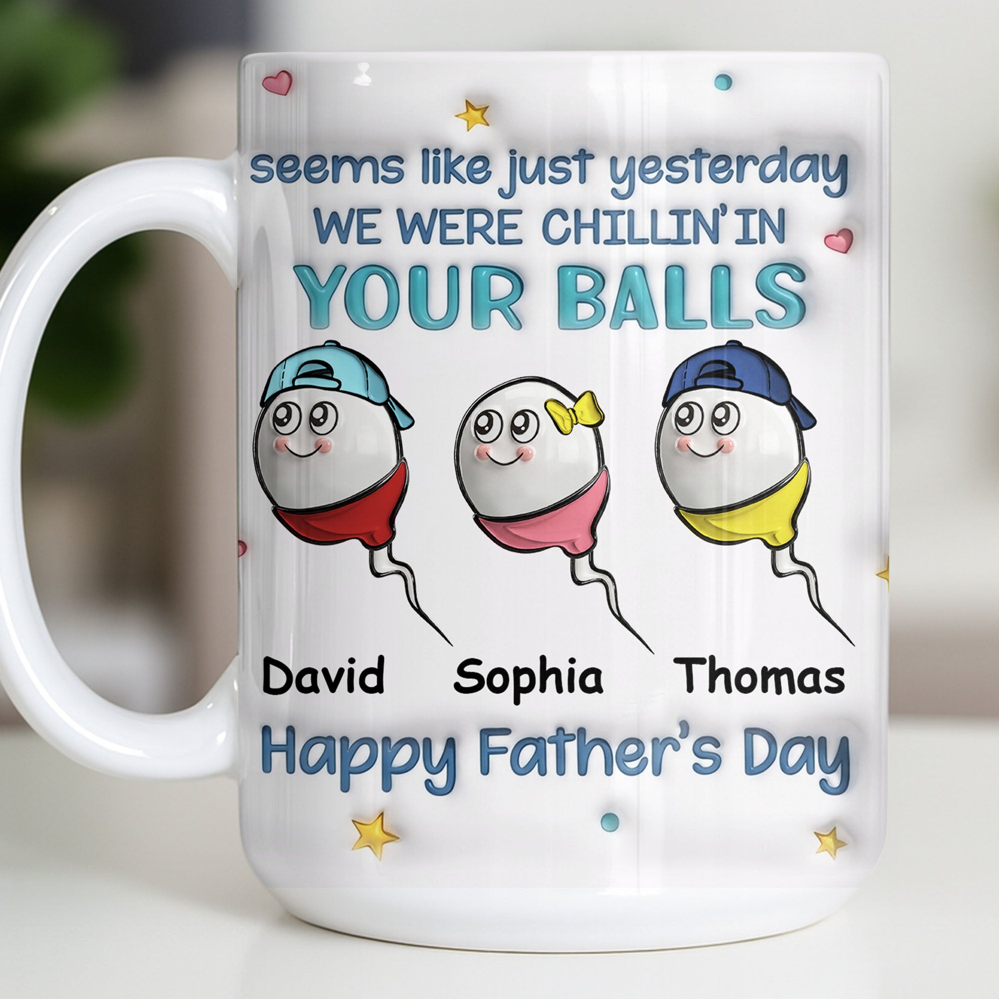 Personalized Funny Dad Coffee Mug Custom Gift for Father's Day Edge-to-edge Mug GradoCreations