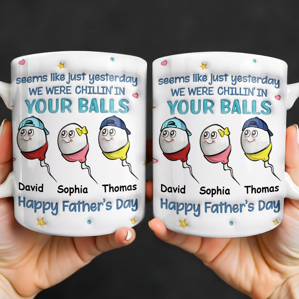 Personalized Funny Dad Coffee Mug Custom Gift for Father's Day Edge-to-edge Mug GradoCreations