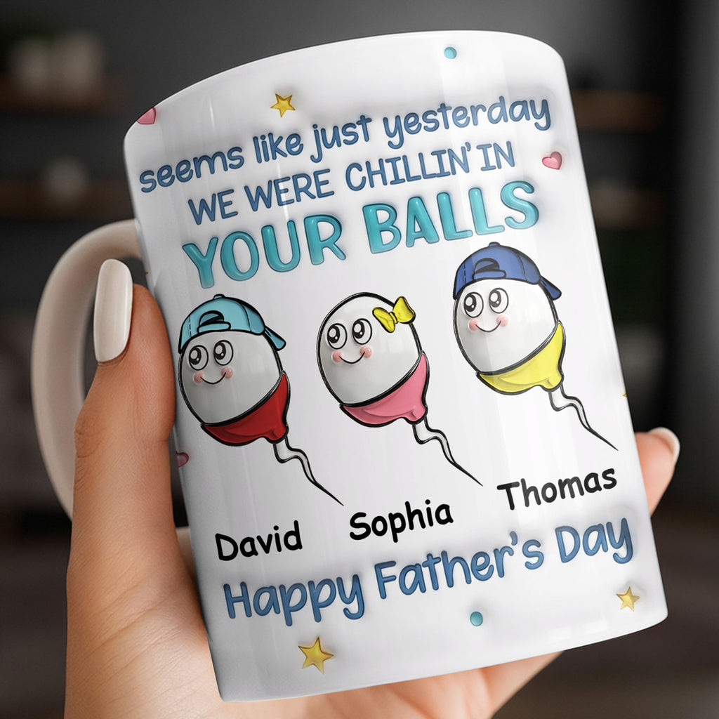 Personalized Funny Dad Coffee Mug Custom Gift for Father's Day Edge-to-edge Mug GradoCreations