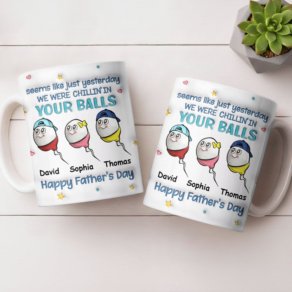 Personalized Funny Dad Coffee Mug Custom Gift for Father's Day Edge-to-edge Mug GradoCreations