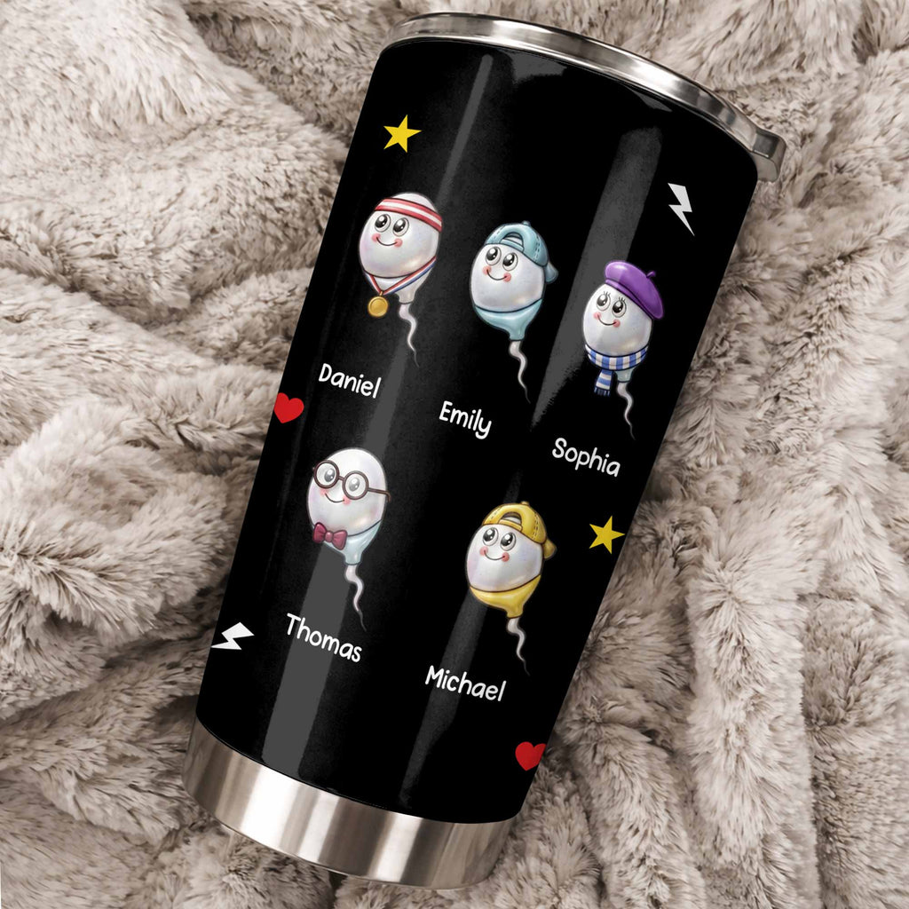 Personalized Funny Stainless Steel Tumbler for Dad Custom Name Gift Tumbler GradoCreations