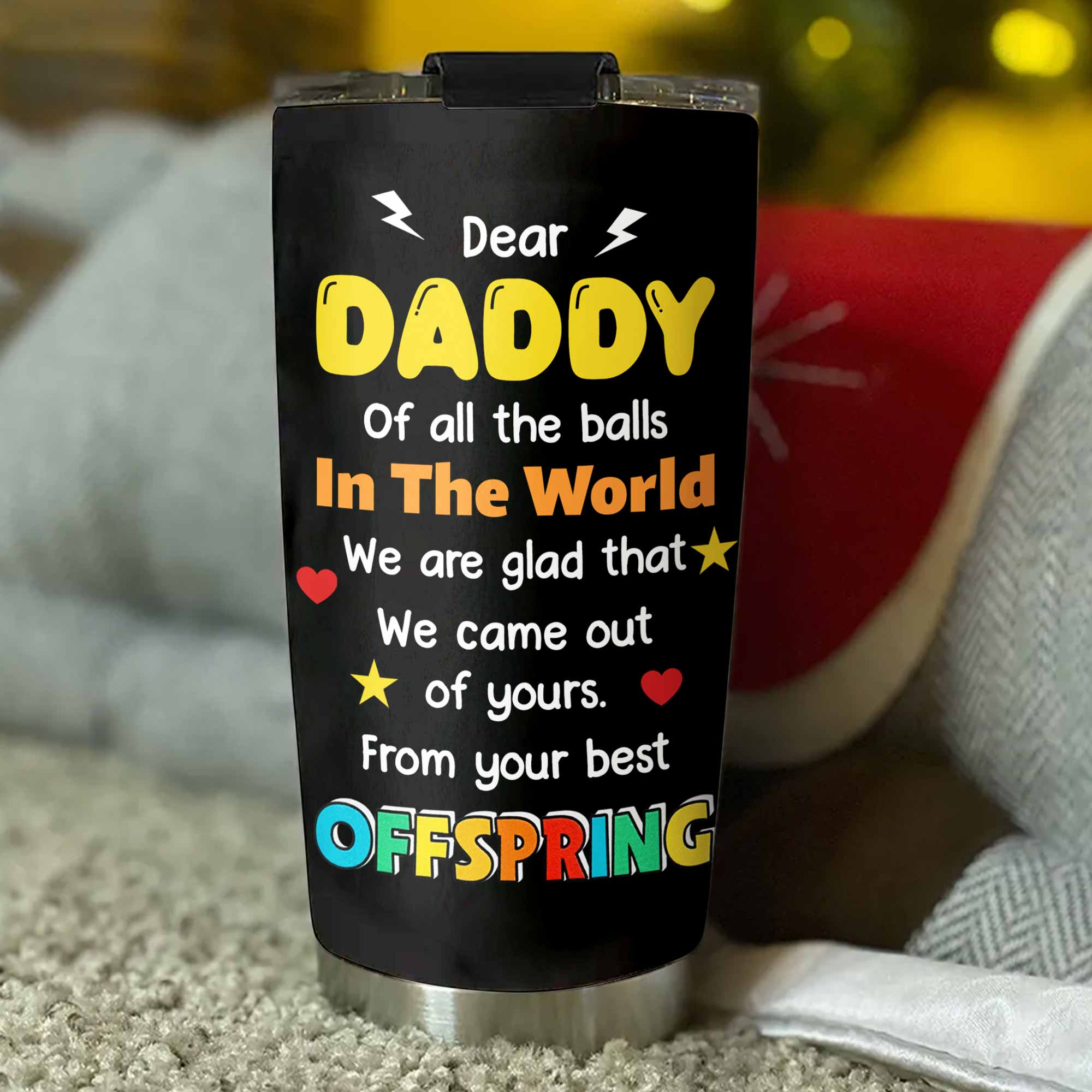 Personalized Funny Stainless Steel Tumbler for Dad Custom Name Gift Tumbler GradoCreations