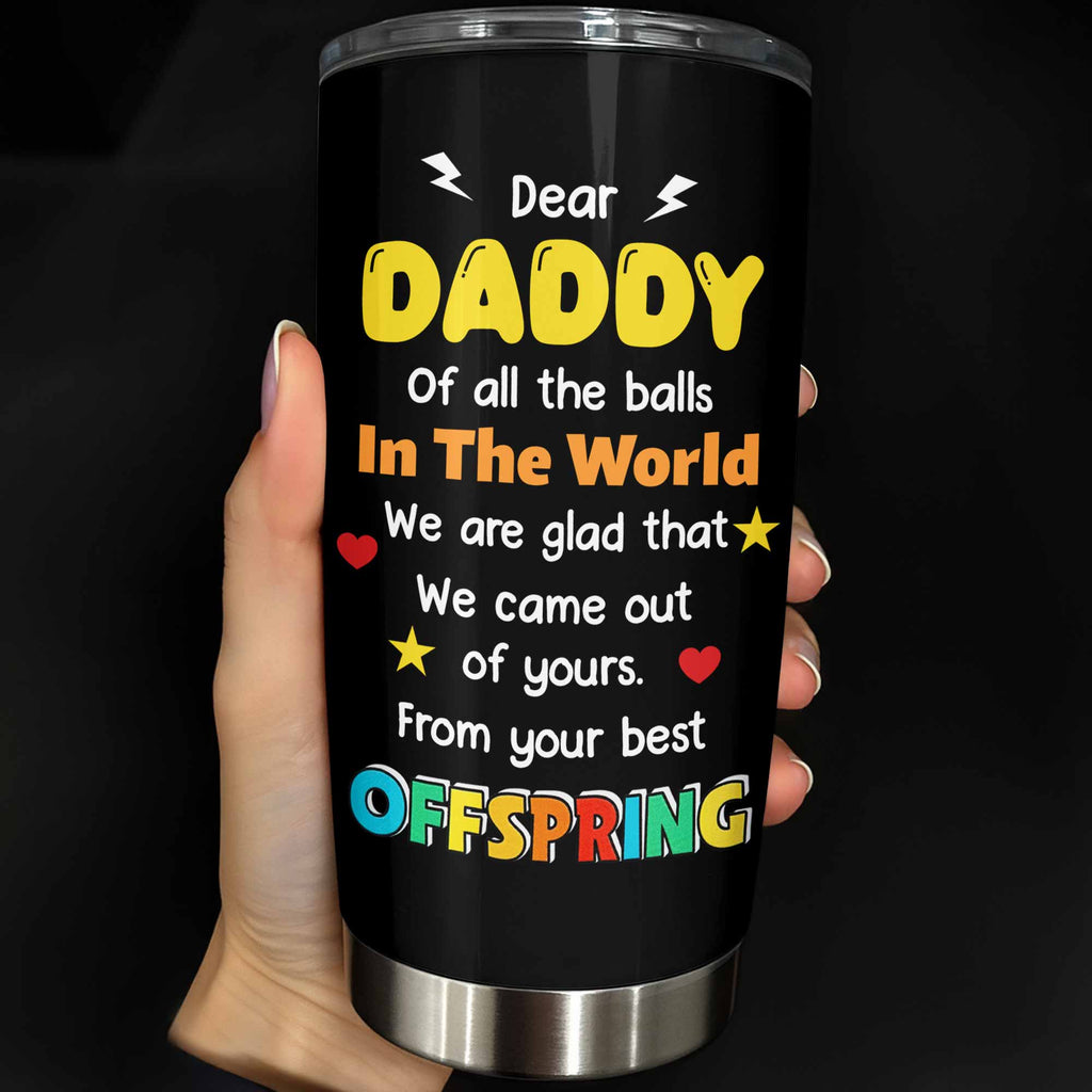 Personalized Funny Stainless Steel Tumbler for Dad Custom Name Gift Tumbler GradoCreations