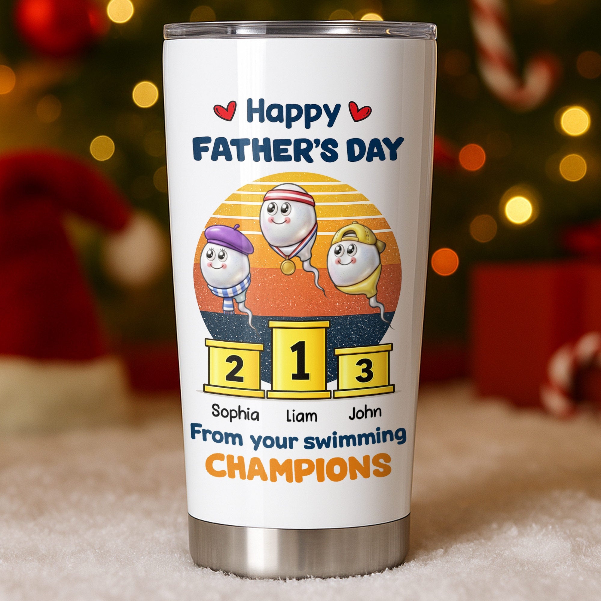 Personalized Stainless Steel Tumbler Custom Dad Gift 20oz/30oz Tumbler GradoCreations