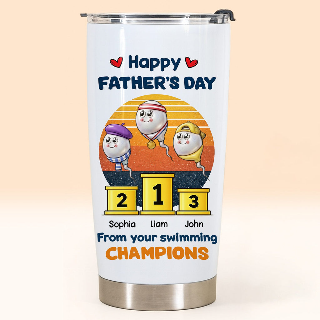 Personalized Stainless Steel Tumbler Custom Dad Gift 20oz/30oz Tumbler GradoCreations