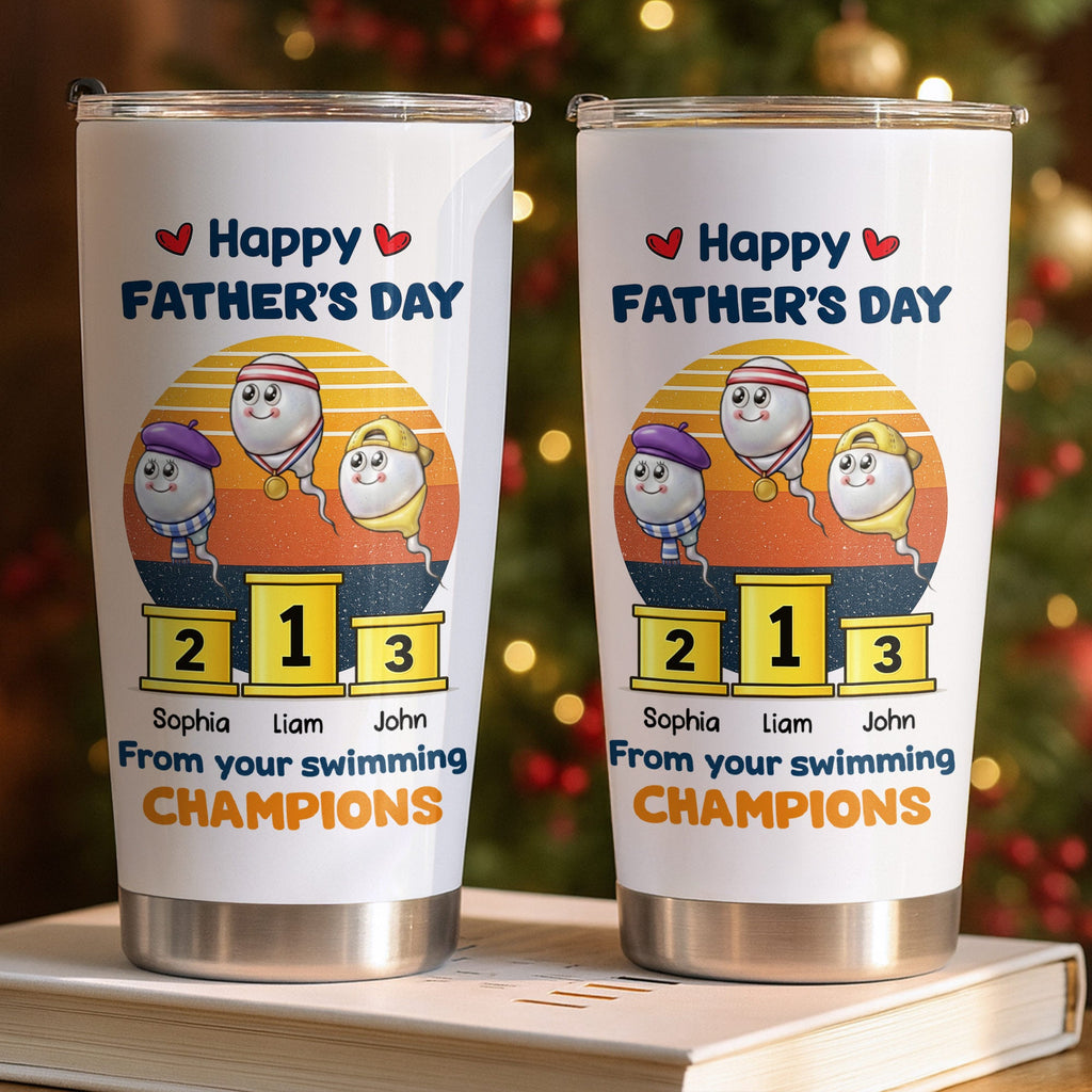 Personalized Stainless Steel Tumbler Custom Dad Gift 20oz/30oz Tumbler GradoCreations
