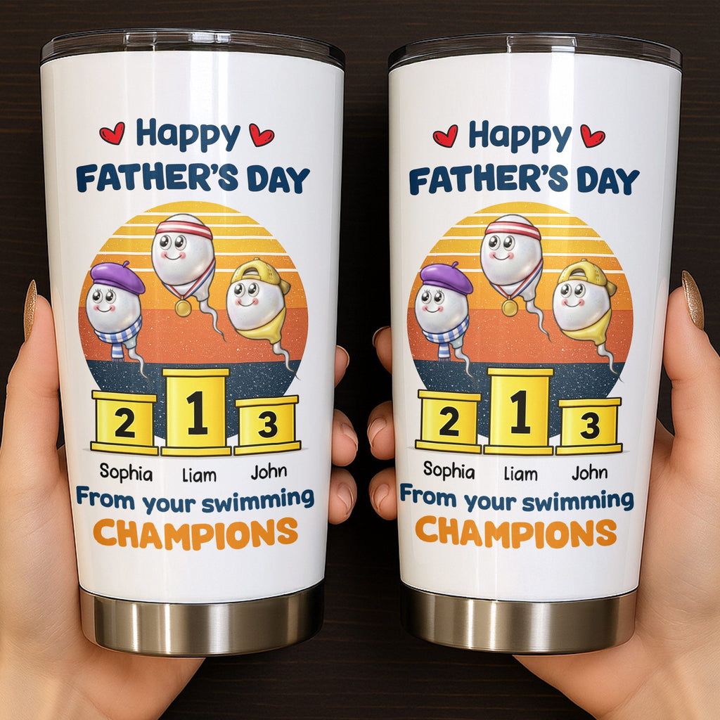 Personalized Stainless Steel Tumbler Custom Dad Gift 20oz/30oz Tumbler GradoCreations