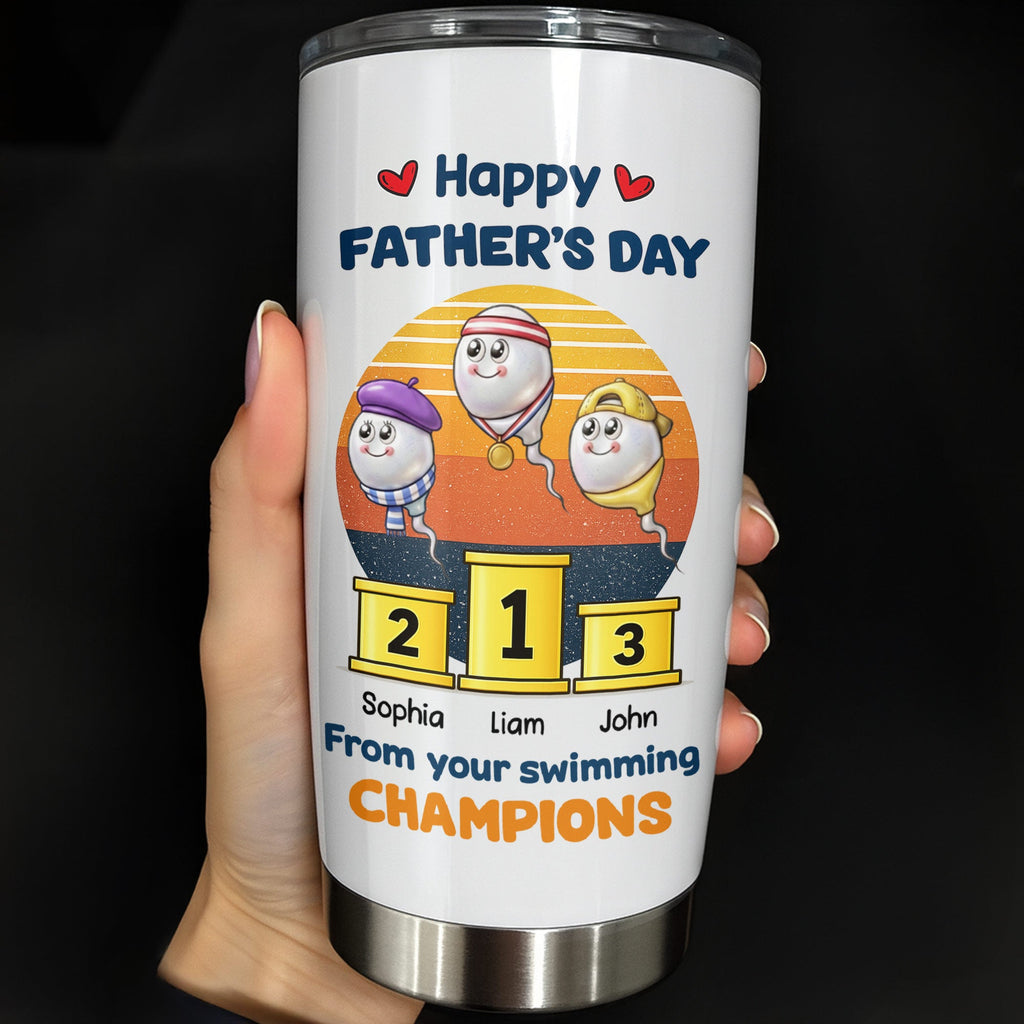 Personalized Stainless Steel Tumbler Custom Dad Gift 20oz/30oz Tumbler GradoCreations