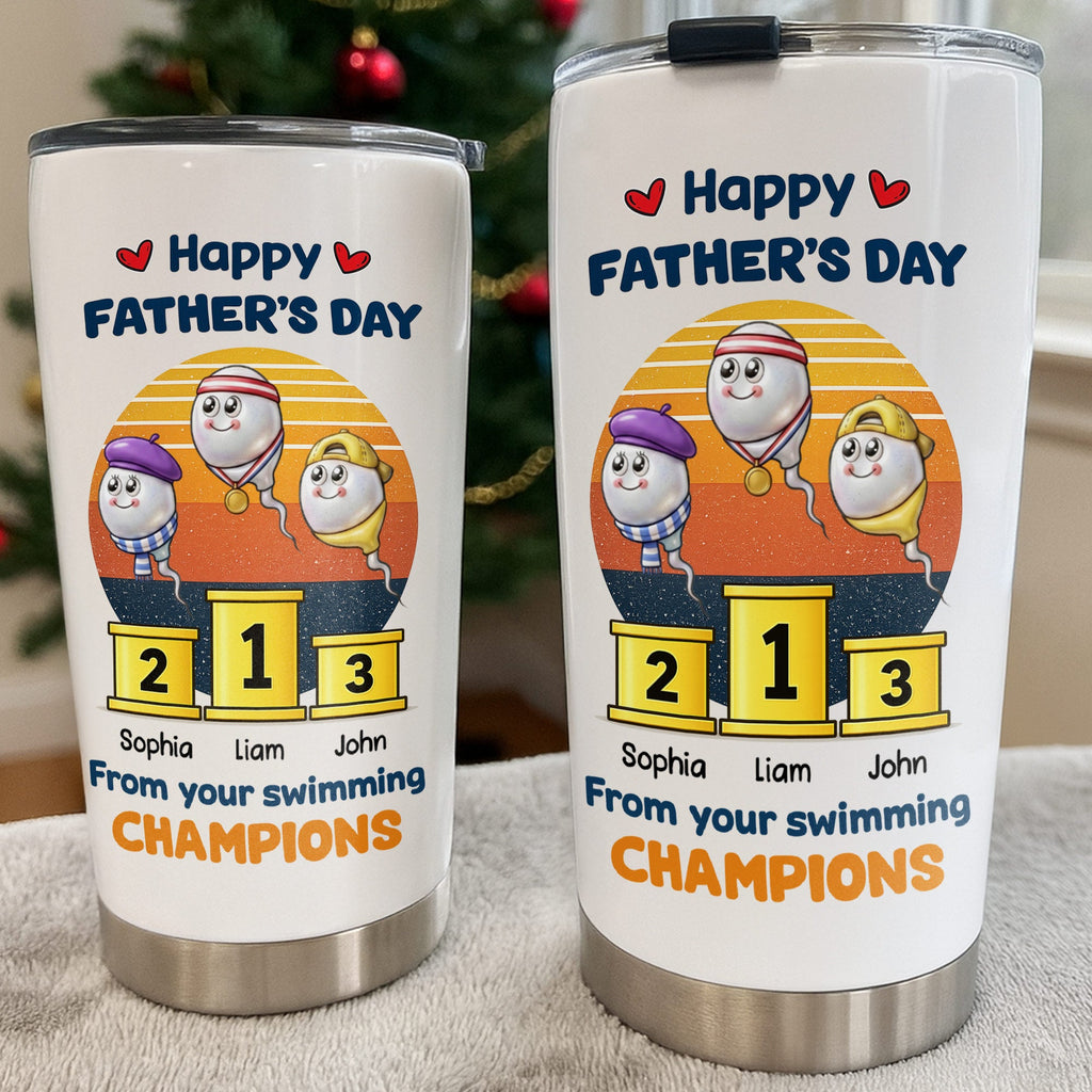 Personalized Stainless Steel Tumbler Custom Dad Gift 20oz/30oz Tumbler GradoCreations