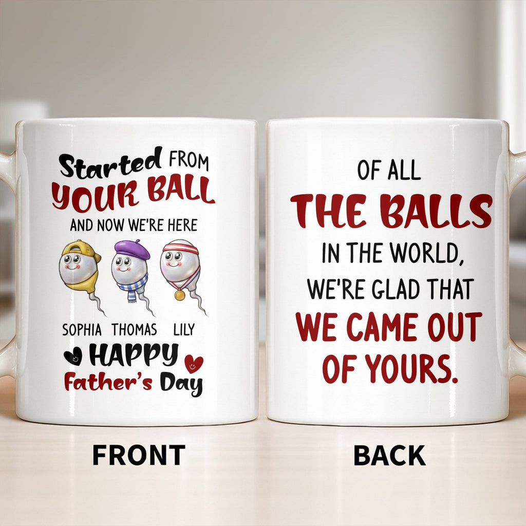 Personalized Coffee Mug Custom Message Gift for Dad Father's Day Edge-to-edge Mug GradoCreations