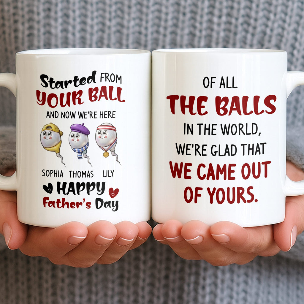 Personalized Coffee Mug Custom Message Gift for Dad Father's Day Edge-to-edge Mug GradoCreations