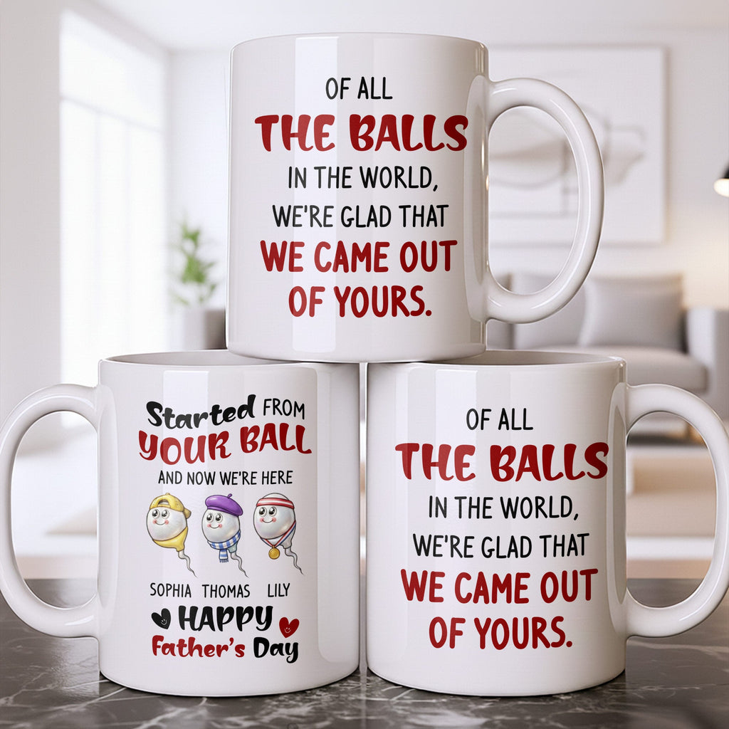Personalized Coffee Mug Custom Message Gift for Dad Father's Day Edge-to-edge Mug GradoCreations