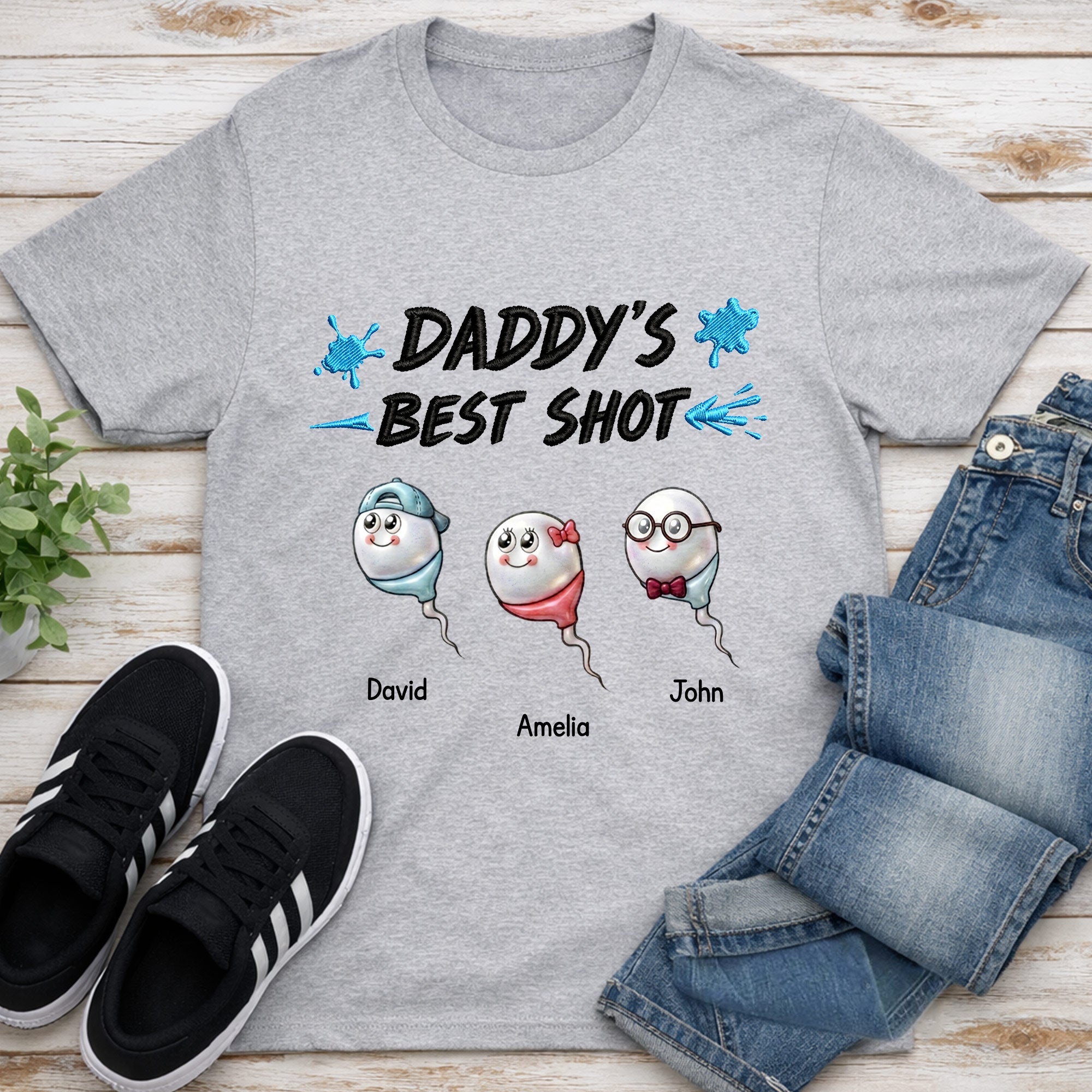 Personalized Custom Unisex T-Shirt Hoodie Gift for Dad Shirt GradoCreations