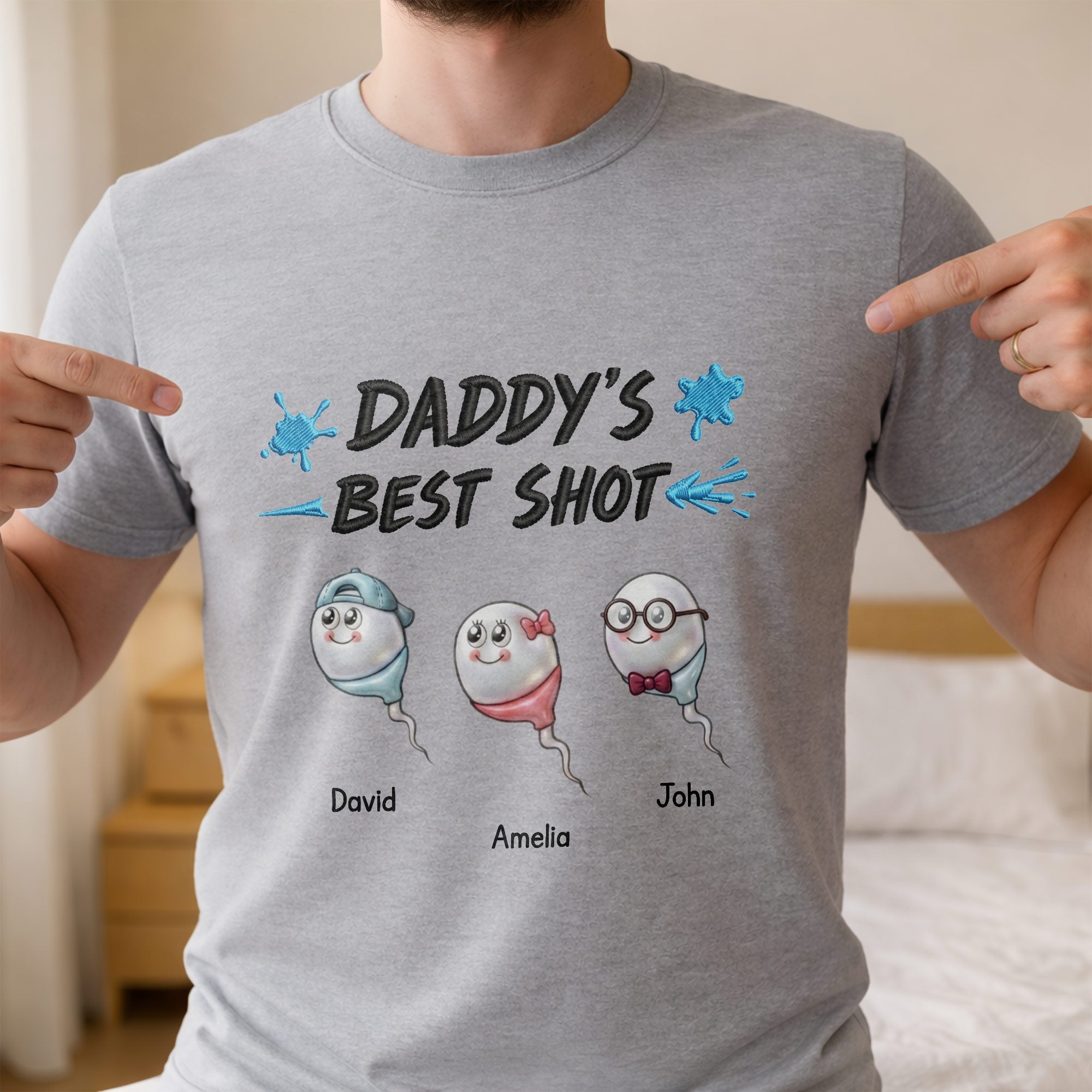 Personalized Custom Unisex T-Shirt Hoodie Gift for Dad Shirt GradoCreations