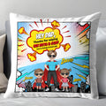 Personalized Superhero Dad Custom Pillow Gift for Father's Day Pillow GradoCreations