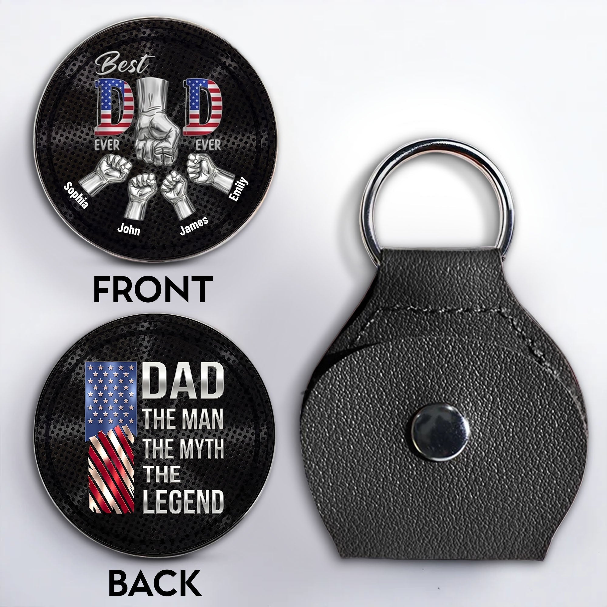 Personalized Pocket Hug Custom Keepsake Gift for Dad Pocket Hug GradoCreations