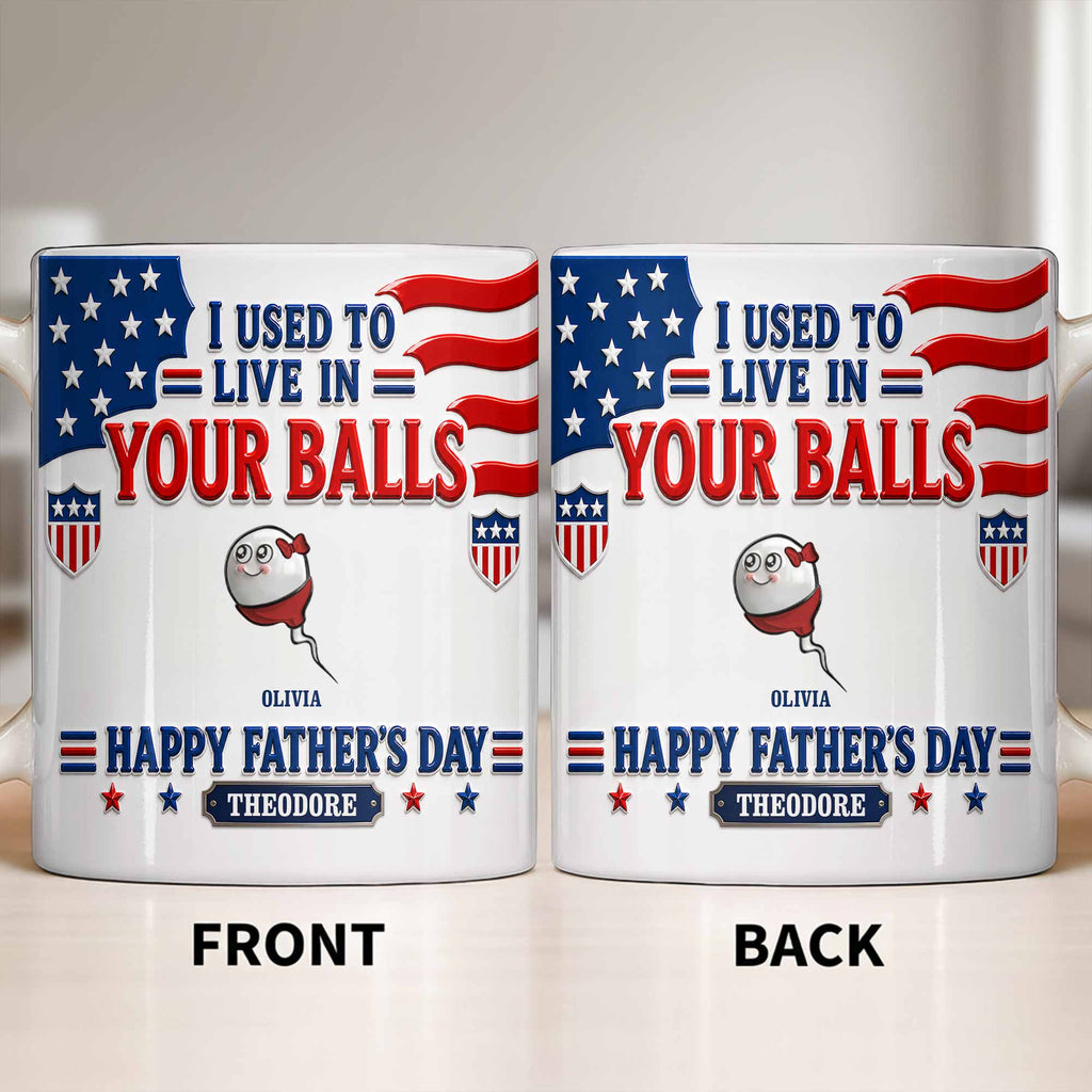 Personalized Funny Coffee Mug Custom Message Gift for Dad Edge-to-edge Mug GradoCreations
