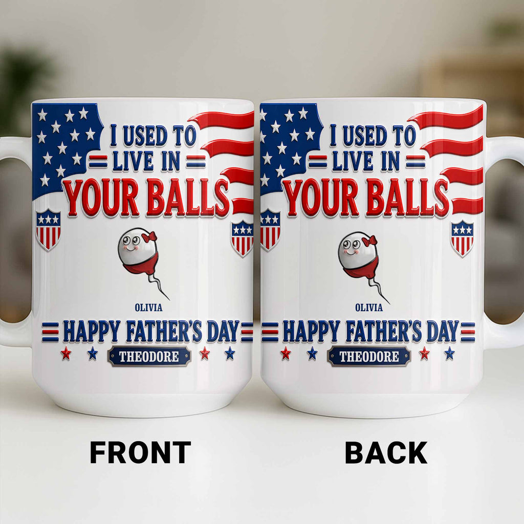 Personalized Funny Coffee Mug Custom Message Gift for Dad Edge-to-edge Mug GradoCreations