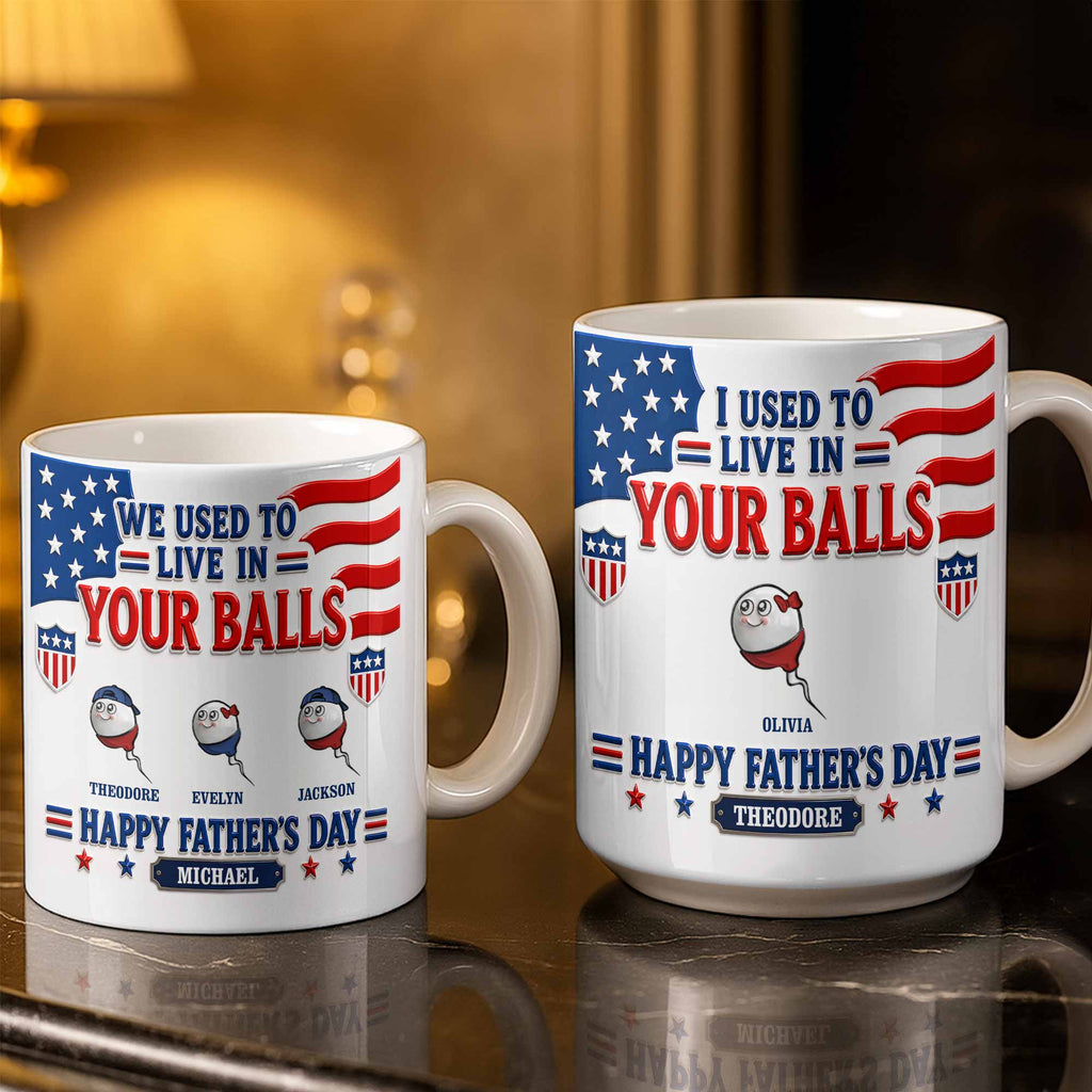 Personalized Funny Coffee Mug Custom Message Gift for Dad Edge-to-edge Mug GradoCreations