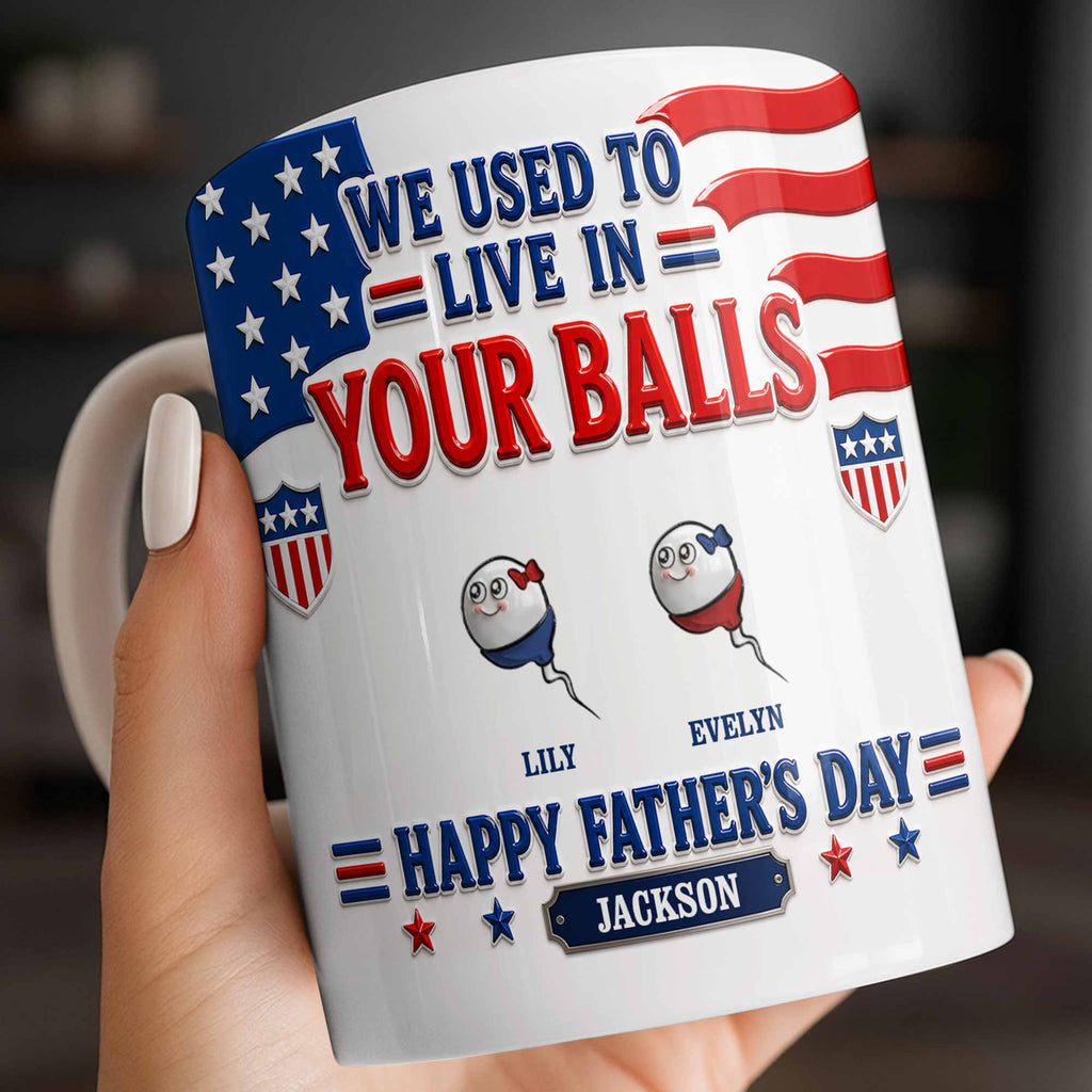 Personalized Funny Coffee Mug Custom Message Gift for Dad Edge-to-edge Mug GradoCreations