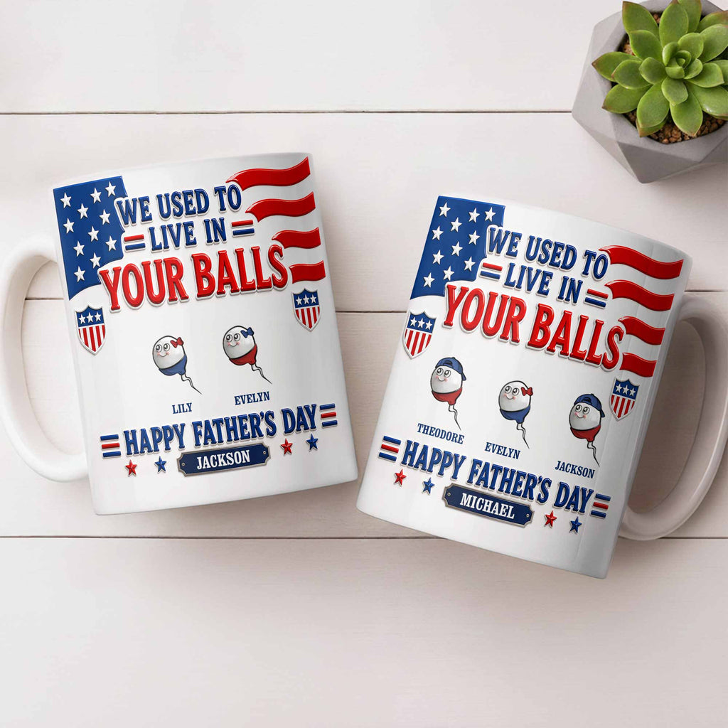 Personalized Funny Coffee Mug Custom Message Gift for Dad Edge-to-edge Mug GradoCreations