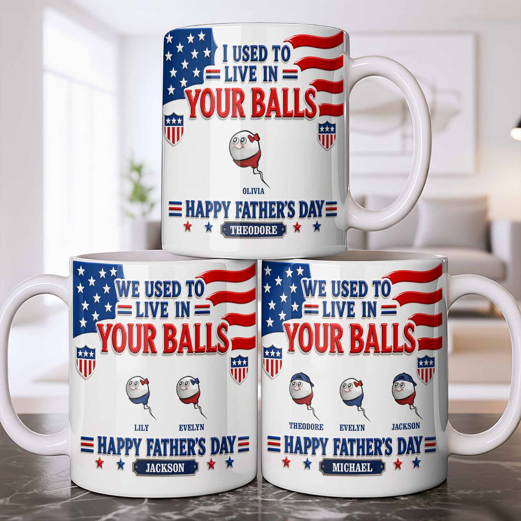 Personalized Funny Coffee Mug Custom Message Gift for Dad Edge-to-edge Mug GradoCreations