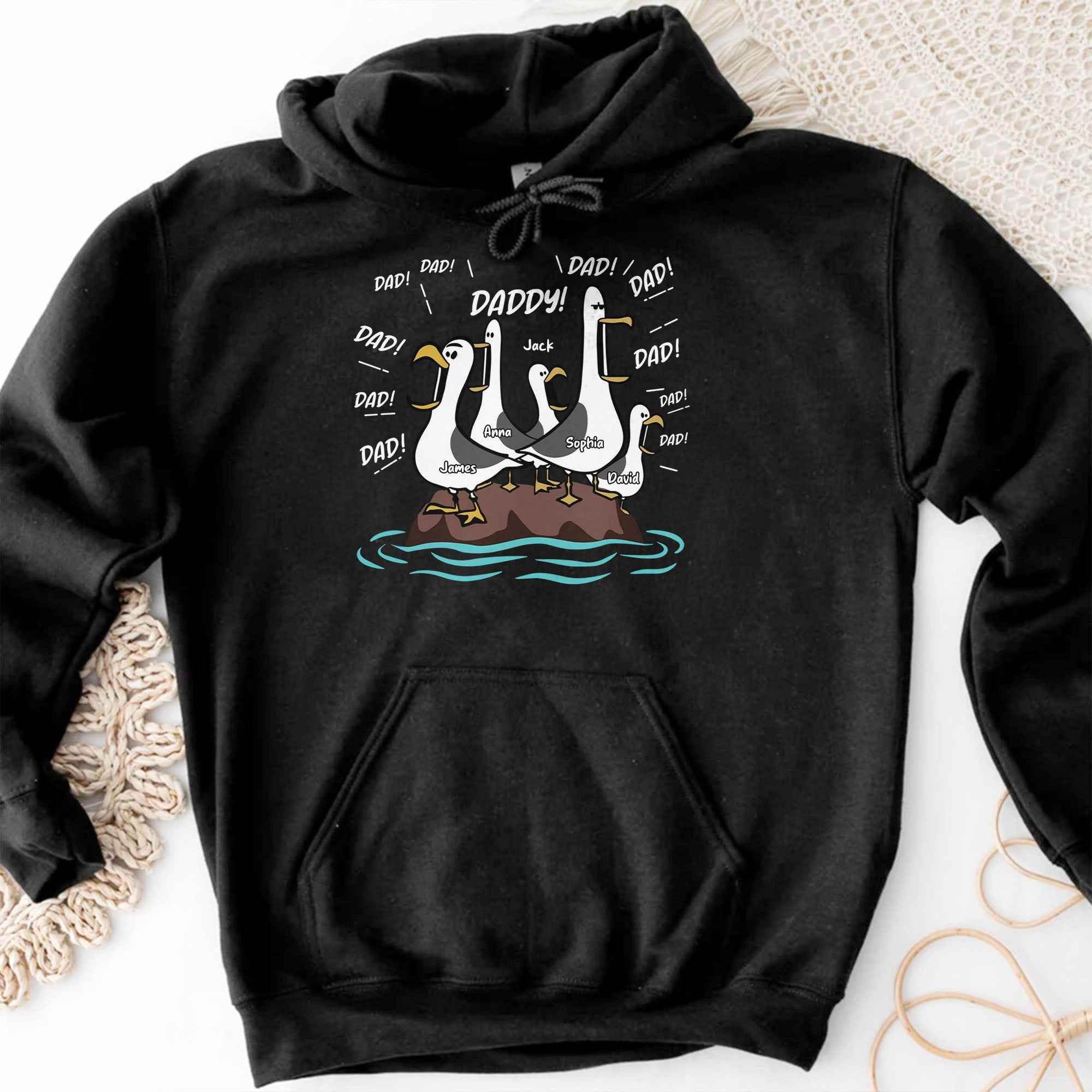 Personalized Funny Father's Day Hoodie T-Shirt Gift for Dad Shirt GradoCreations
