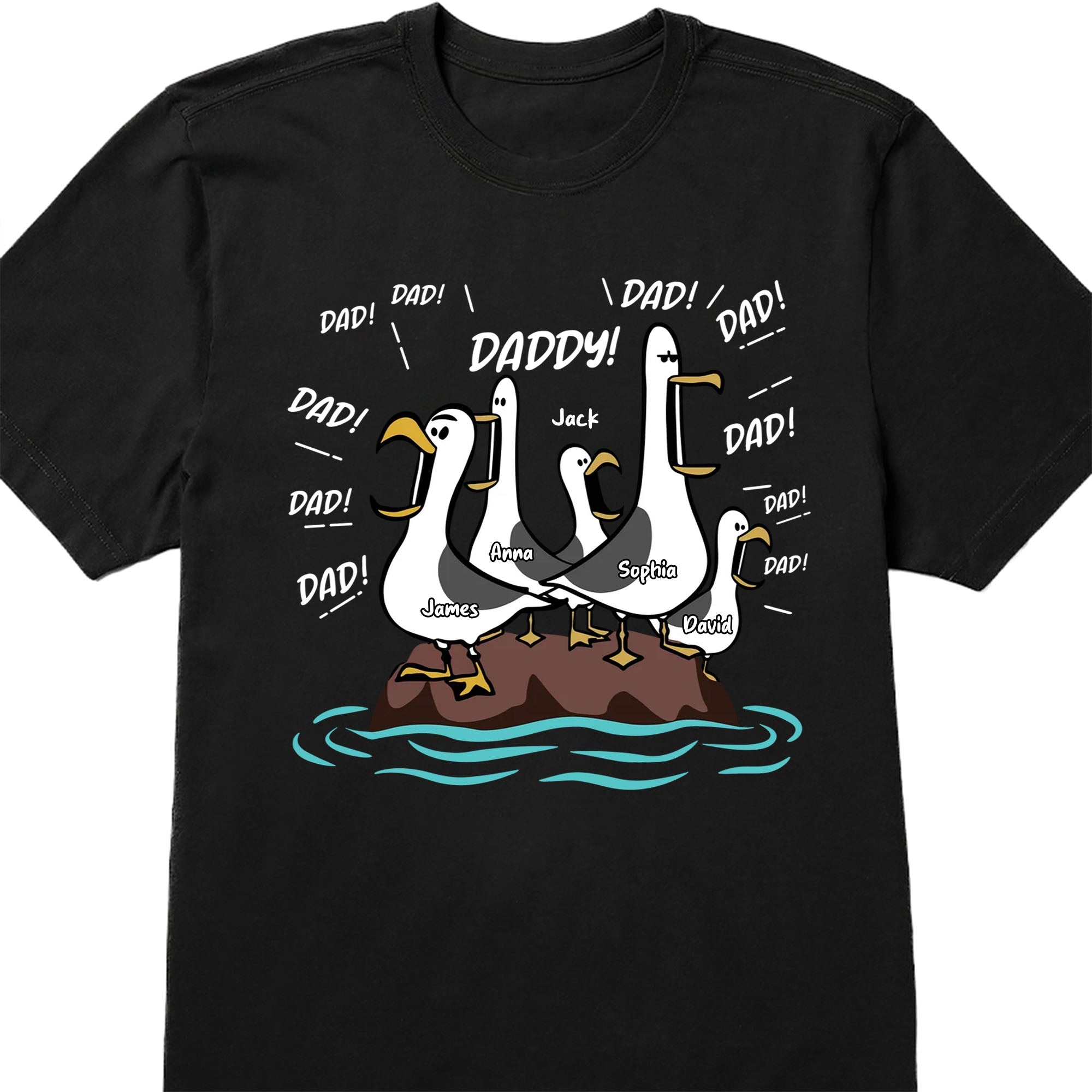 Personalized Funny Father's Day Hoodie T-Shirt Gift for Dad Shirt GradoCreations