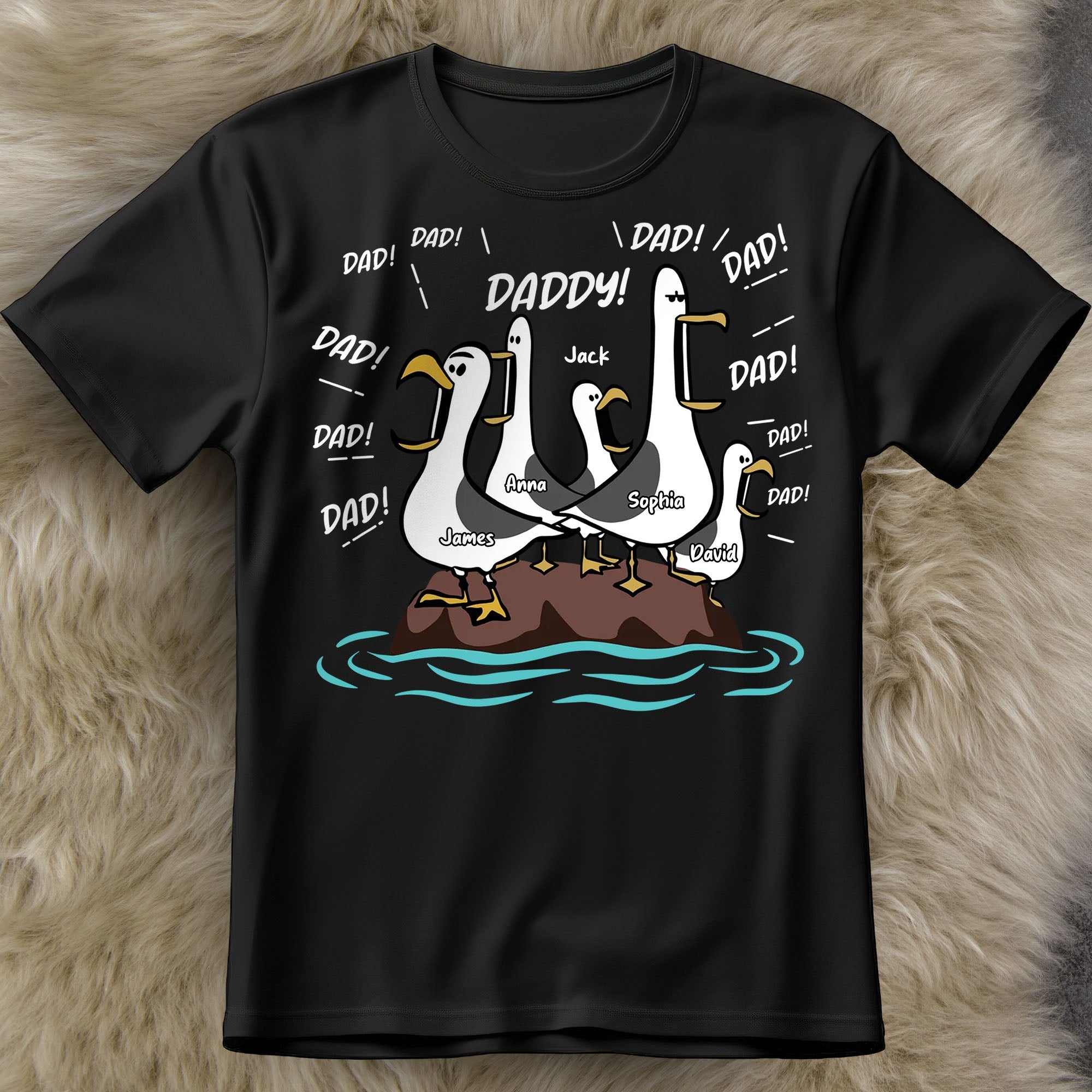 Personalized Funny Father's Day Hoodie T-Shirt Gift for Dad Shirt GradoCreations