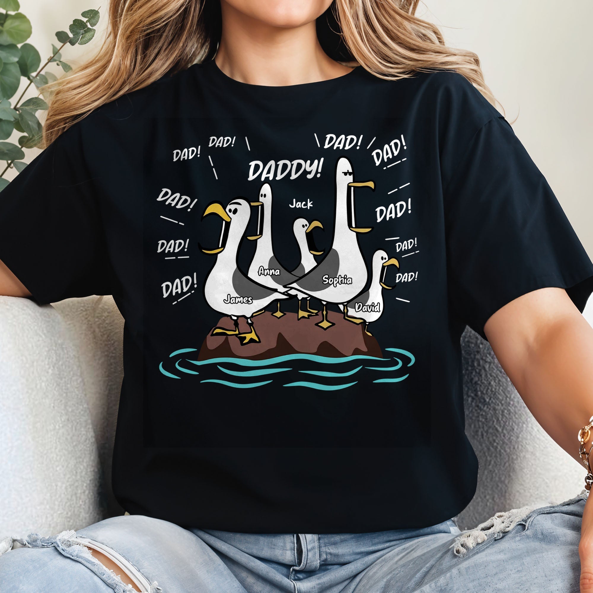 Personalized Funny Father's Day Hoodie T-Shirt Gift for Dad Shirt GradoCreations
