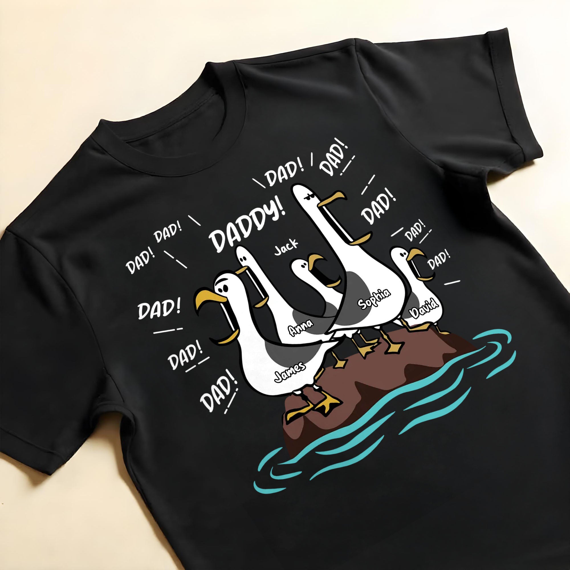 Personalized Funny Father's Day Hoodie T-Shirt Gift for Dad Shirt GradoCreations
