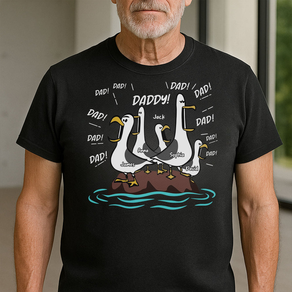 Personalized Funny Father's Day Hoodie T-Shirt Gift for Dad Shirt GradoCreations