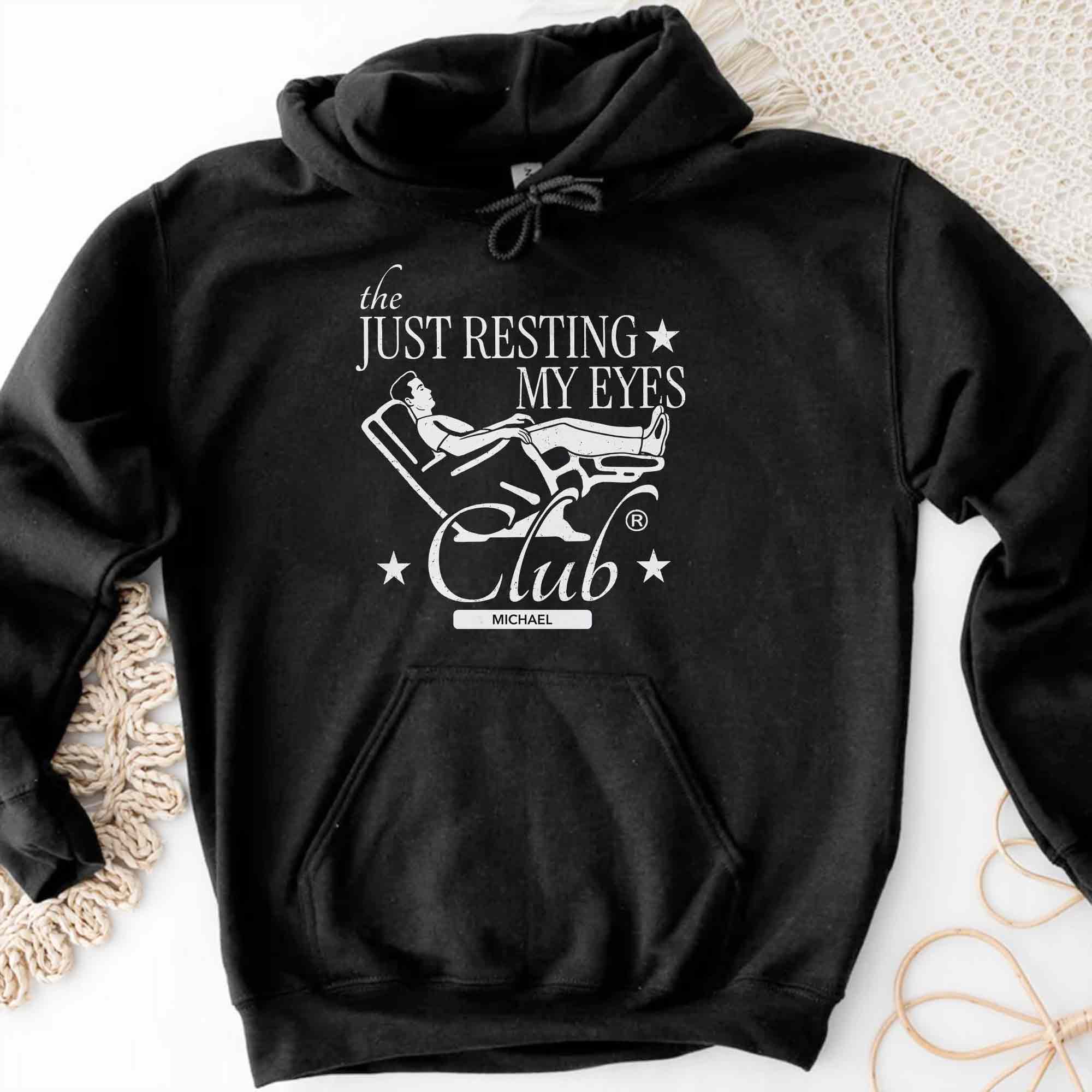 Personalized Just Resting My Eyes Club T-Shirt Hoodie Gift for Dad Shirt GradoCreations