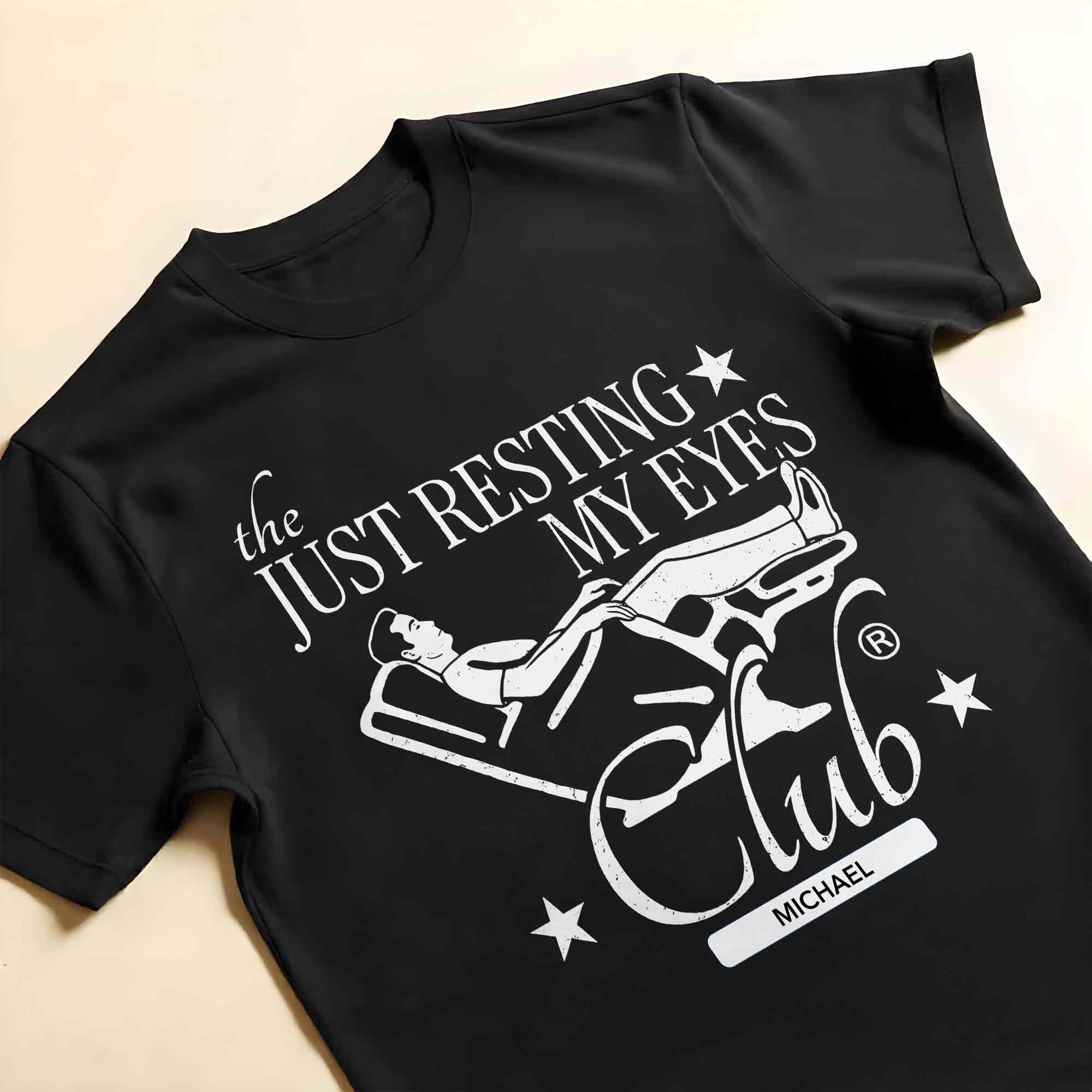 Personalized Just Resting My Eyes Club T-Shirt Hoodie Gift for Dad Shirt GradoCreations