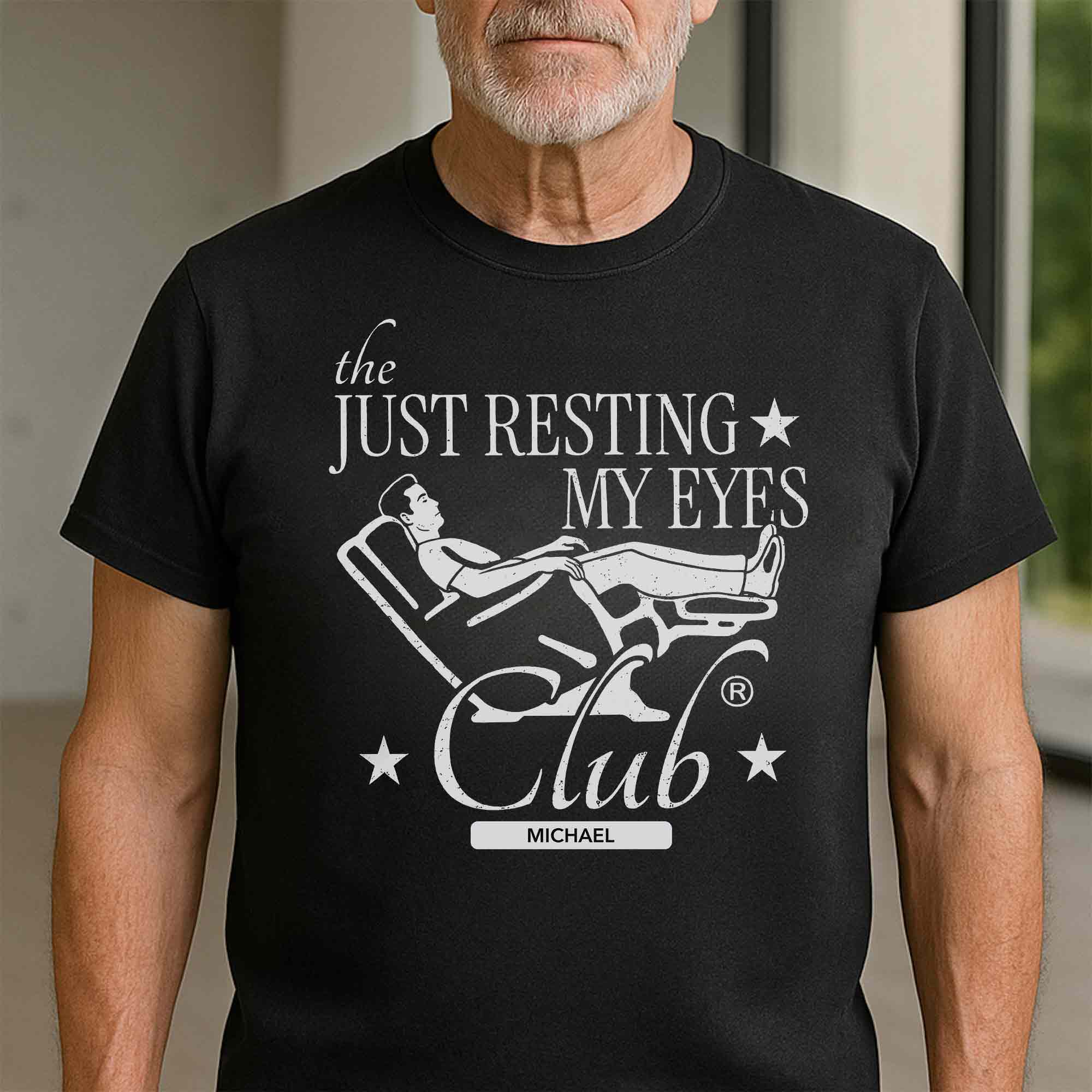 Personalized Just Resting My Eyes Club T-Shirt Hoodie Gift for Dad Shirt GradoCreations