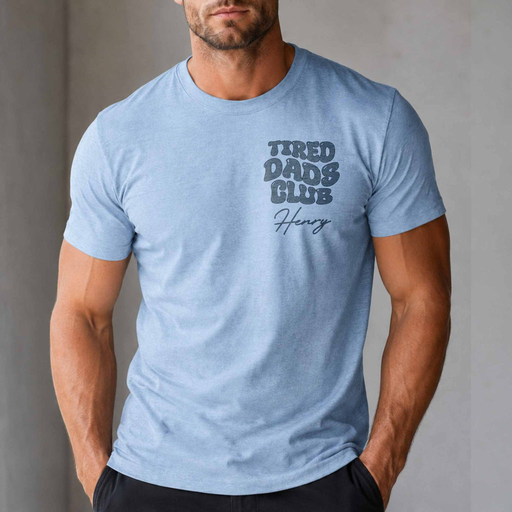 Personalized City Road Map Custom T-Shirt for Dad Gift T-Shirt Font and Back GradoCreations
