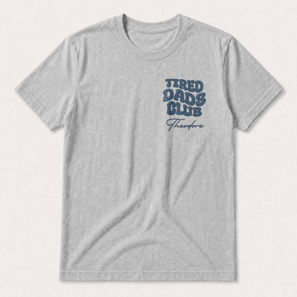 Personalized City Road Map Custom T-Shirt for Dad Gift T-Shirt Font and Back GradoCreations