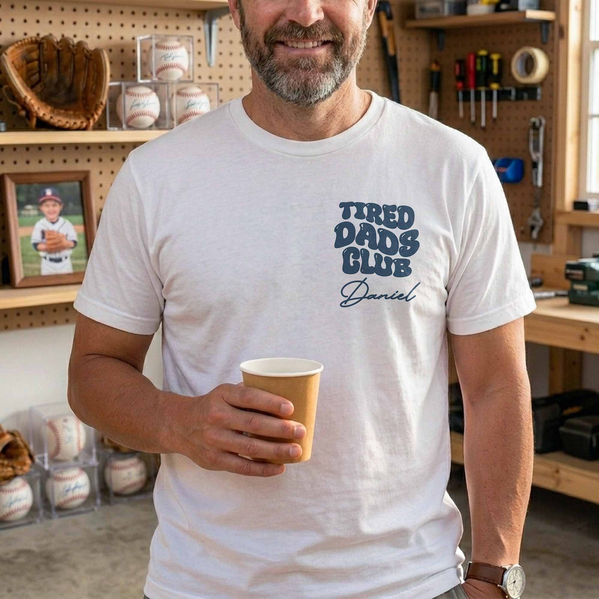 Personalized City Road Map Custom T-Shirt for Dad Gift T-Shirt Font and Back GradoCreations