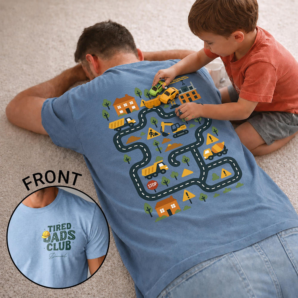 Personalized T-Shirt for Dad with Custom Text & Design T-Shirt Font and Back GradoCreations
