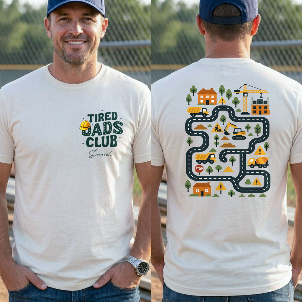Personalized T-Shirt for Dad with Custom Text & Design T-Shirt Font and Back GradoCreations