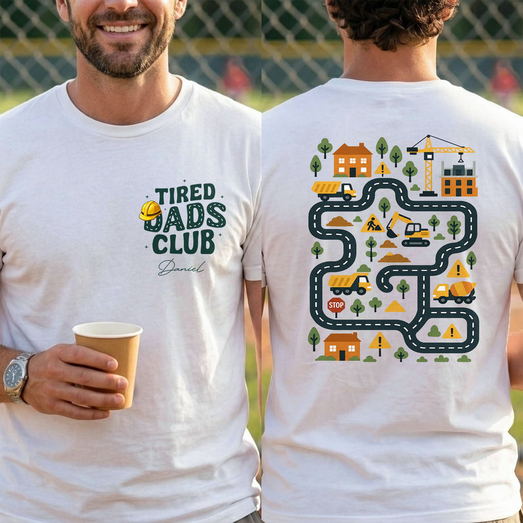 Personalized T-Shirt for Dad with Custom Text & Design T-Shirt Font and Back GradoCreations