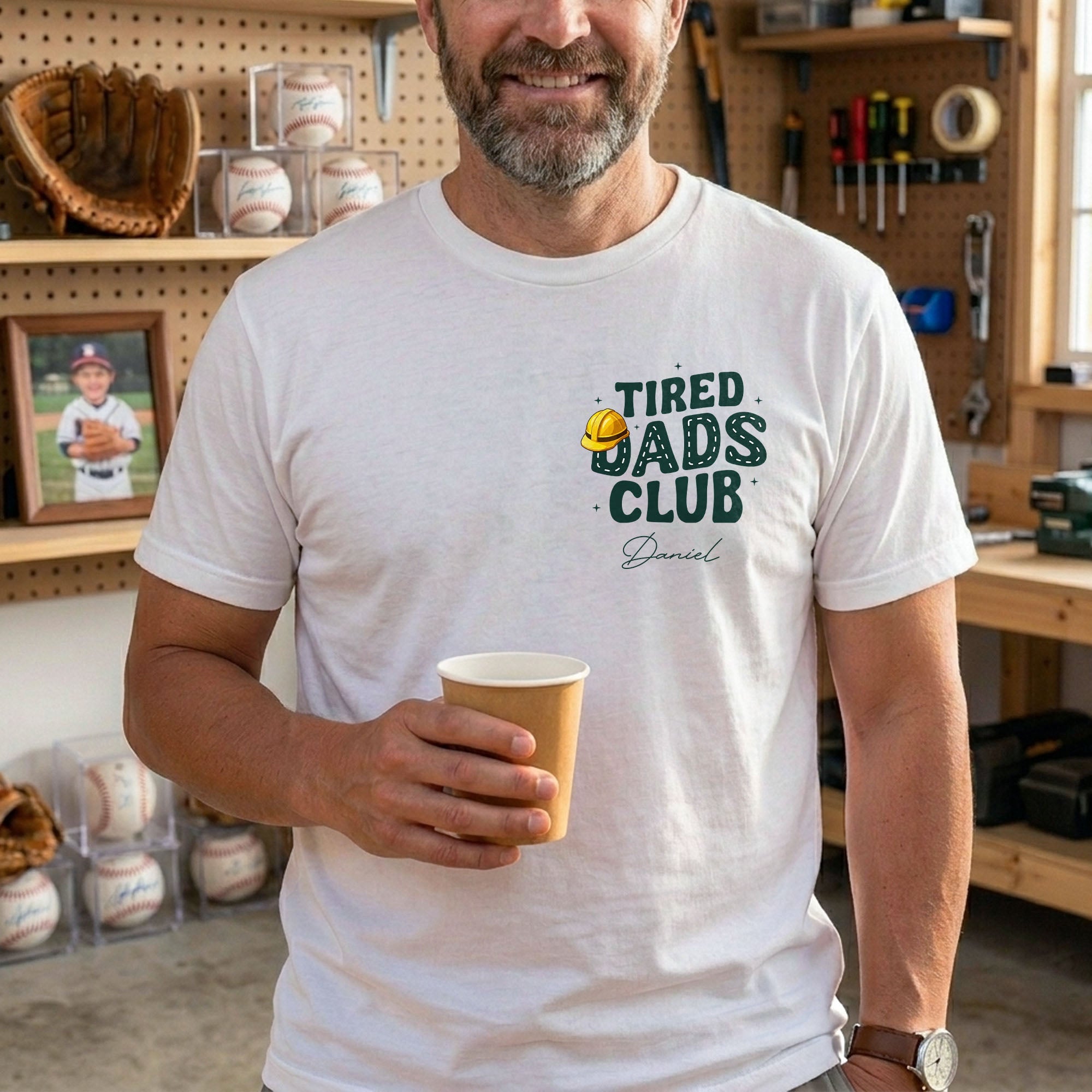 Personalized T-Shirt for Dad with Custom Text & Design T-Shirt Font and Back GradoCreations