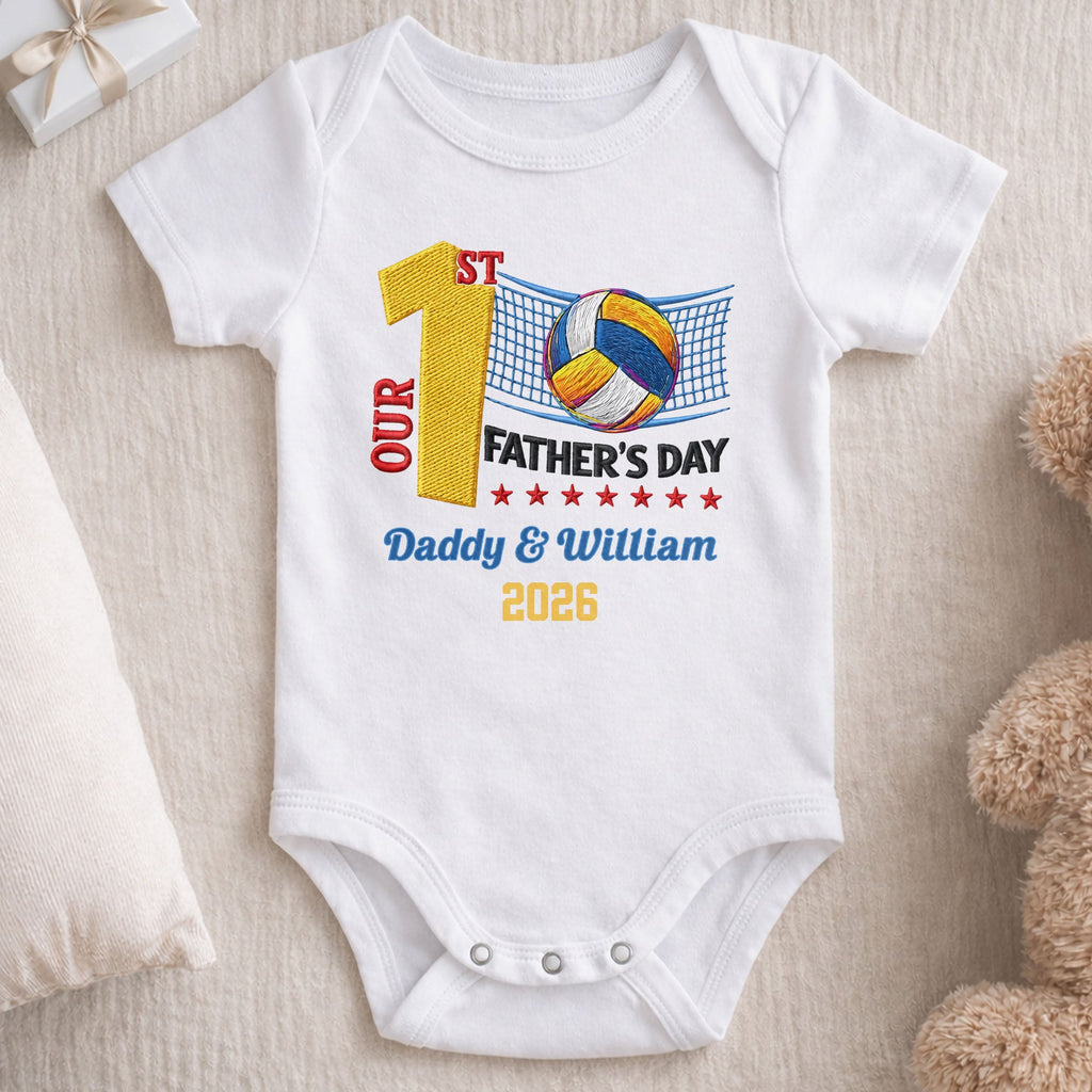 Personalized Custom Baby Onesie for Dad 1st Father's Day Gift Baby Onesie GradoCreations