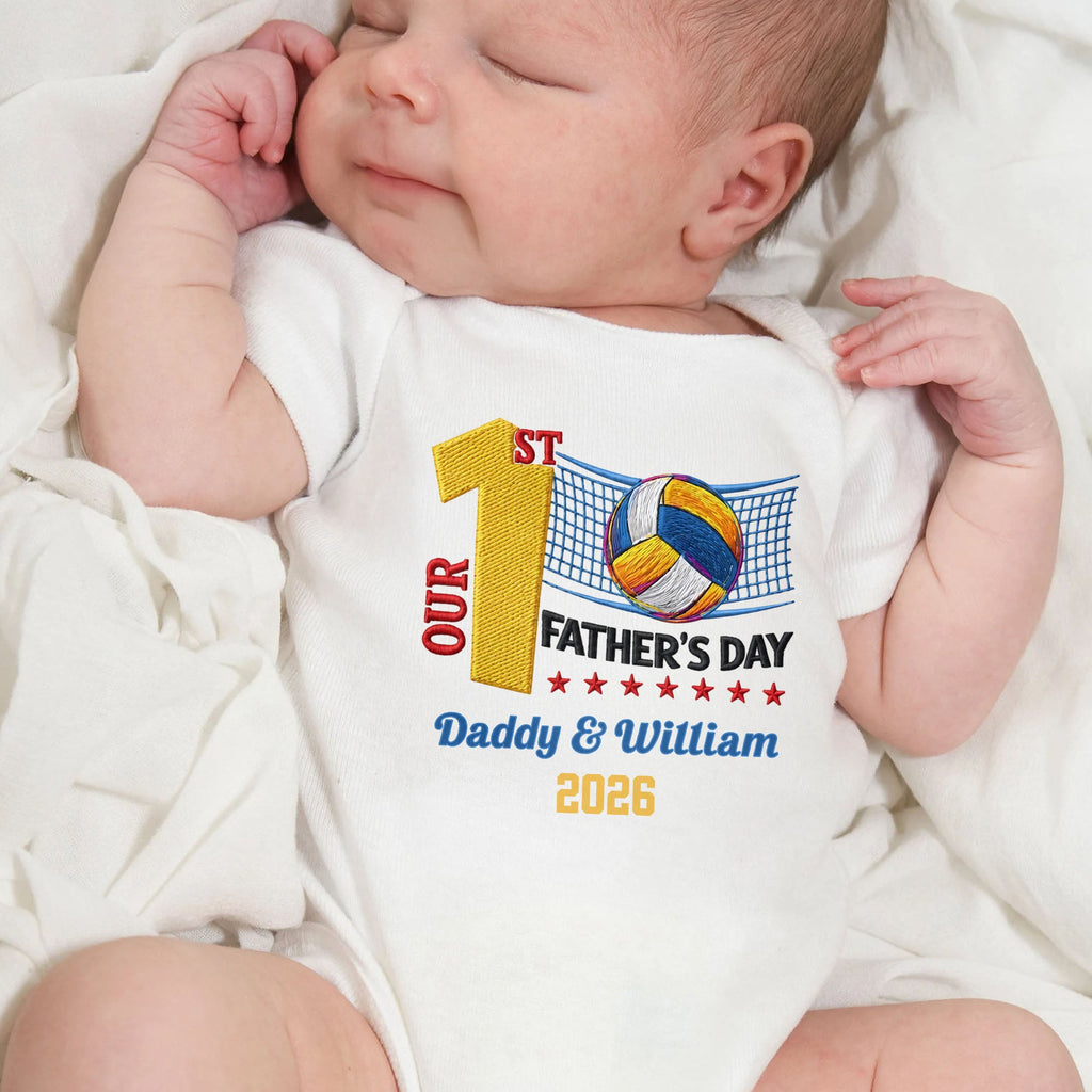 Personalized Custom Baby Onesie for Dad 1st Father's Day Gift Baby Onesie GradoCreations